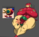 anthro beak big_breasts bikini bikini_top breasts clothing female food fruit green_eyes huge_breasts huge_thighs hyper hyper_breasts melon multicolored_body non-mammal_breasts plant solo swimwear thick_thighs two-piece_swimsuit two_tone_body watermelon watermelon_crushing nsfwoaf clip_studio_paint_(copyright) mario_bros nintendo avian cataquack clip_studio_paint_(artwork) digital_media_(artwork) hi_res reference_image