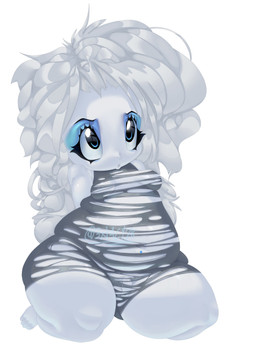 3xt4cyd3v1l bangs belly big_butt blue_eyes blue_eyeshadow breasts butt clothing exposed_breasts eyelashes eyeliner eyeshadow fluffy fluffy_hair genitals gynomorph hair intersex long_ears long_hair makeup navel navel_piercing penis piercing shortstack shortstack_gynomorph shortstack_intersex slightly_chubby slightly_chubby_gynomorph slightly_chubby_intersex small_breasts small_penis solo thick_thighs torn_clothing white_body white_hair white_skin young ambiguous_species absurd_res hi_res trans_(lore) trans_woman_(lore)