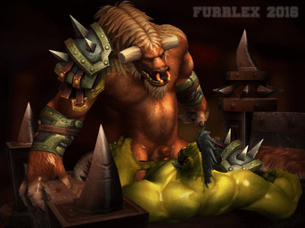 anal anal_penetration anthro anthro_on_anthro anthro_penetrated armor balls biceps bouncing_balls bouncing_penis duo erection from_front_position fur genitals horn humanoid_on_anthro humanoid_penetrating humanoid_penetrating_anthro male male/male male_on_anthro male_on_humanoid male_penetrated male_penetrating male_penetrating_male muscular muscular_anthro muscular_humanoid muscular_male penetration penile penile_penetration penis penis_in_ass sex furrlex blizzard_entertainment warcraft bovid bovine humanoid mammal orc tauren 3d_(artwork) 3d_animation animated digital_media_(artwork)