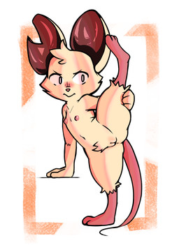 3_fingers anus blush cheek_tuft crotch_tuft facial_tuft feet female fingers flat_chested flexible fur genitals head_tuft innie_vulva looking_aside navel nipples notched_ear nude nude_anthro nude_female one_leg_up pink_nipples presenting presenting_vulva pubes raised_leg simple_background soles solo splits spread_legs spreading tuft vulva white_background white_body 4chan_anon unknown_artist mina_the_hollower yacht_club_games mina_(mina_the_hollower) mammal mouse murid murine rodent
