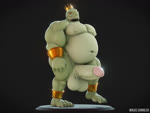 anthro anus back_muscles backsack balls belly biceps big_balls big_butt big_pecs big_penis bouncing_balls bouncing_belly bracelet butt claws countershading crown deltoids erection feet genitals glans green_body headgear huge_butt huge_penis humanoid_genitalia humanoid_penis jewelry legband male moobs muscular muscular_anthro muscular_male navel nipples non-mammal_balls nude overweight overweight_male pecs penis perineum red_eyes solo triceps walking wolke king_tangu crocodile crocodilian reptile scalie 3d_(artwork) 3d_animation 4:3 animated blender_(artwork) digital_media_(artwork) hi_res no_sound short_playtime turntable_(animation) webm