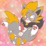 after_transformation animal_genitalia animal_penis balls blush canine_genitalia canine_penis erection feral fur genitals male masturbation penile penile_masturbation penis simple_background smile solo species_transformation tail transformation bundefault nintendo pokemon slinky_(cookid) canid canine generation_5_pokemon mammal pokemon_(species) zorua 1:1 chromatic_aberration digital_media_(artwork)