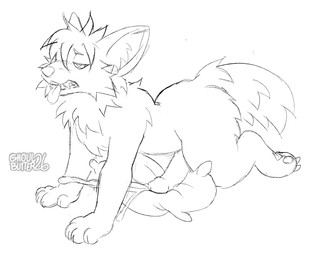 all_fours anthro bodily_fluids circumcised claws cum cum_on_ground cum_on_pillow erection eyebrows feet_up fluffy genital_fluids genitals grinding half-closed_eyes looking_pleasured male masturbation narrowed_eyes orgasm paws penis pillow pillow_humping raised_eyebrows solo tail_down tongue tongue_out ghoulbutter hi_res sketch unfinished