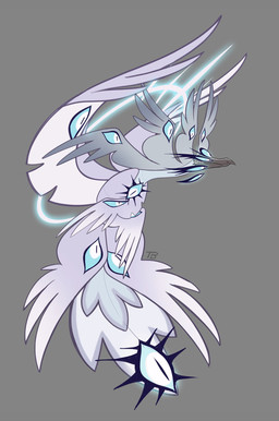 beak blue_eyes blue_sclera eyelashes feathered_wings feathers female feral freckled_face freckles grey_background halo long_eyelashes multi_eye multi_wing on_model simple_background solo wings pcraxkers hazbin_hotel hellaverse sera_(hazbin_hotel) angel avian seraph_(angel) 2025 digital_media_(artwork) hi_res
