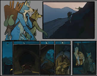 4_toes 5_fingers animal_genitalia animal_penis anthro anthro_on_anthro anthro_penetrated anthro_penetrating anthro_penetrating_anthro balls black_nose blue_body blue_fur bodily_fluids breasts butt canine_genitalia canine_penis duo feet female female_penetrated fingers fur genitals hindpaw humanoid_hands knot knotted_penis knotting legs_up lying male male/female male_penetrating male_penetrating_female morning nature navel night nipples nude nude_anthro nude_female nude_male on_back on_side oral paws penetration penile penile_penetration penis penis_in_vagina pubes sex sheath sitting standing sunrise tan_body tan_fur tent toes vaginal vaginal_knotting vaginal_penetration vulva emericana canid canine canis mammal wolf comic
