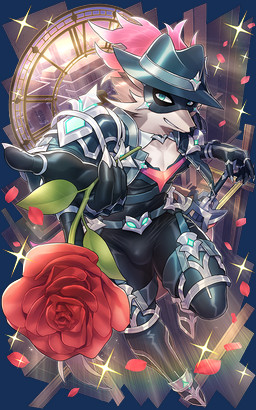 anthro athletic athletic_anthro athletic_male bulge clothed clothing flower fully_clothed fur grey_body grey_fur hat headgear headwear looking_at_viewer male plant rose_(flower) solo spandex_suit superhero tight_clothing yow lifewonders live_a_hero vulpecula canid canine canis fox mammal 2025 5:8 alpha_channel official_art