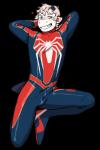 blush bulge clothed clothing cosplay detailed_bulge genital_outline grin heart_symbol male penis_outline simple_background smile smirk solo transparent_background zentai kyrosh marvel spider-man_(series) toshi_(kyrosh) bovid demon demon_humanoid humanoid mammal 2019 alpha_channel digital_media_(artwork)