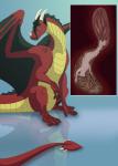 2017 acid anthro arctic_fox bodily_fluids canid canine crytrauv digital_media_(artwork) dragon esophageal_sphincter european_mythology feral fox fur hi_res inside_stomach internal male mammal mandarax mythological_creature mythological_scalie mythology nude organs scalie size_difference stomach stomach_acid tail true_fox vore vorelord western_dragon white_body white_fur wings