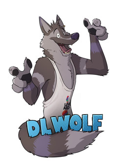 anthro badge cheek_tuft chest_tuft claws clothing convention_badge ear_piercing ear_ring facial_tuft finger_claws fluffy fluffy_tail fur grey_body grey_fur happy head_tuft male multicolored_body multicolored_fur open_mouth pawpads piercing pointy_ears purple_body purple_fur purple_nose ring_piercing shirt smile smiling_at_viewer solo tail tank_top teeth_showing text text_on_clothing text_on_shirt text_on_topwear tongue tongue_out topwear tuft whisker_spots whiskers paintfox dl_wolf_(dl2288) canid canine canis mammal wolf hi_res