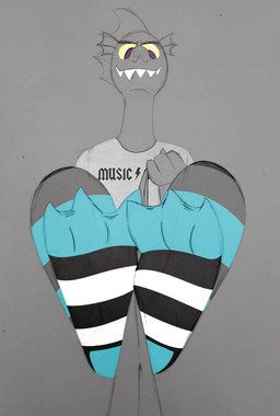 anthro clothed clothing feet foot_focus footwear leash leash_pull legwear low-angle_view male pattern_clothing pattern_footwear pattern_legwear pattern_socks purple_eyes shirt sock_fetish sock_focus socks solo striped_clothing striped_footwear striped_socks stripes topwear yellow_sclera aaron_amethyst friendship_is_magic hasbro my_little_pony mythology garble_(mlp) dragon mythological_creature mythological_scalie scalie hi_res