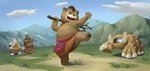 anthro belly brown_body brown_fur clothing detailed_background fur group humanoid_hands kemono male outside overweight overweight_male robe white_body white_fur young young_anthro barontoko sdorica crushfang_(sdorica_sunset) dagger_(sdorica_sunset) razorclaw_(sdorica_sunset) bear mammal polar_bear ursine 2020 hi_res father_(lore) father_and_child_(lore) father_and_son_(lore) parent_(lore) parent_and_child_(lore) parent_and_son_(lore) son_(lore)