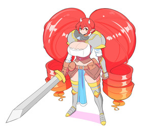 2_horns armor big_breasts biped breasts cleavage closed_smile clothed clothed_female clothed_humanoid clothing eyelashes female horn humanoid_pointy_ears melee_weapon mouth_closed not_furry pointy_ears simple_background smile solo standing sword twintails_(hairstyle) weapon white_background theycallhimcake mythology henrietta_(theycallhimcake) animal_humanoid dragon dragon_humanoid horned_humanoid humanoid mythological_creature mythological_scalie scalie 2020 digital_drawing_(artwork) digital_media_(artwork) english_description full-length_portrait hi_res portrait