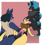 abra absurd_res alpha_abra alpha_lucario anglo anthro artomis balls bodily_fluids breasts fellatio female female_penetrated generation_1_pokemon generation_4_pokemon generation_5_pokemon genital_fluids genitals group group_sex hi_res internal internal_vaginal knot lucario male male/female male_penetrating male_penetrating_female nintendo oral oral_penetration penetration penile penile_penetration penis penis_in_pussy pokemon pokemon_(species) pussy sex simple_background spitroast threesome trio vaginal vaginal_penetration zaryne zoroark