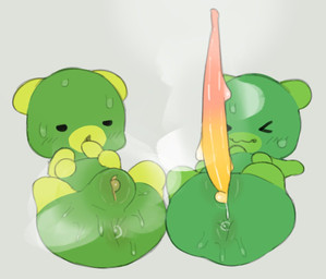 anus bodily_fluids butt duo erection female feral green_body male male/female musk sweat sweatdrop sweaty_butt iigomeow bits_and_bops arthropod caterpillar flow_worms_(bits_and_bops) glowworm grub_(insect) insect larva worm digital_drawing_(artwork) digital_media_(artwork) shaded soft_shading