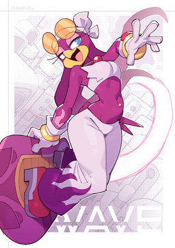 5_fingers anthro beak blue_eyes boots bracelet breasts city city_background cityscape clothing cloud eyelashes eyewear feather_hair feather_hands feathers female fingers flame_pattern footwear gloves half-closed_eyes handwear hoverboard jewelry kerchief narrowed_eyes navel navel_piercing necklace non-mammal_breasts open_mouth piercing platform_footwear pseudo_hair purple_body purple_feathers shirtless shoes sky solo sunglasses tail tail_feathers text thick_thighs tongue wide_hips doodledox sega sonic_riders sonic_the_hedgehog_(series) wave_the_swallow animal_humanoid avian avian_humanoid bird bird_humanoid hirundinid humanoid oscine passerine swallow_(bird) 2025 english_description english_text