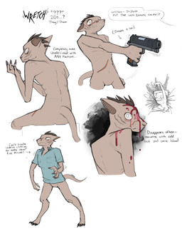ambiguous_gender anthro blood bodily_fluids bottomless claws clothed clothing dialogue digitigrade featureless_crotch gun handgun holding_gun holding_handgun holding_object holding_pistol holding_ranged_weapon holding_weapon mohawk nude nudist pistol ranged_weapon ribs scar shaking simple_background sitting skinny skinny_ambiguous skinny_anthro solo standing stare text trembling weapon white_background skalamari project_silverfish the_wretch_(project_silverfish) inheritor lizard reptile scalie 2025 english_text hi_res signature