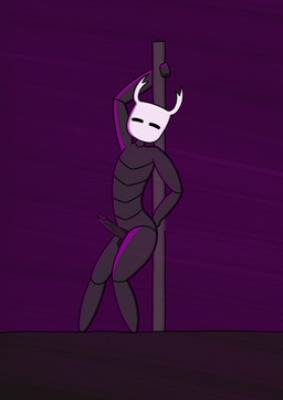 2_horns black_body black_penis dancing empty_eyes genitals happy horn humanoid_genitalia humanoid_penis male mouthless nude nude_male penis pole pole_dancing presenting purple_light solo paper_the_tiny_designer hollow_knight_(franchise) team_cherry the_knight_(hollow_knight) arthropod vessel_(species) absurd_res digital_media_(artwork) hi_res nonbinary_(lore)
