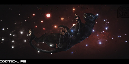 abstract_art anatomically_correct anatomically_correct_genitalia anatomically_correct_vulva animal_genitalia animal_vulva black_bars feet feline_genitalia feline_vulva female feral galaxy genitals macro melanistic nebula pawpads paws pose semi-anthro soles solo space sun tail terra_macro toes vulva cosmiclife felid jaguar mammal pantherine 3d_(artwork) absurd_res digital_media_(artwork) hi_res letterbox pinup