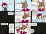 4:3 age_difference anthro bathing canid canine canis clothed clothing collaboration comic dark dialogue digital_media_(artwork) domestic_dog electronics english_text female fiona_lovecraft good_girl group hair husky kammypup kammypup_(artist) kangaroo macropod mammal marsupial nordic_sled_dog older_female phone red_hair runt_(artist) speech_bubble spitz text toddler young young_anthro young_female younger_female