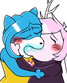 anthro duo female kissing male male/female unknown_artist yoshi_and_toad_kissing fzst izel_(angel_de_la_verdad) absurd_res hi_res meme