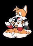 bag border candy dessert eating food fur male mint_(candy) multi_tail orange_body orange_fur solo tail transparent_border copymirror classic_sonic_(universe) sega sonic_the_hedgehog_(series) classic_tails miles_prower canid canine fox mammal alpha_channel