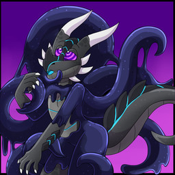 anthro caressing goo_drip goo_transformation horn hypnosis hypnotic_eyes latex liquid liquid_latex male mind_control ringed_eyes slime solo tail tentacles transformation icefire mythology xero_(captainscales) dragon mythological_creature mythological_scalie scalie 1:1 hi_res