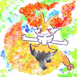 :3 ambiguous_anthro ambiguous_gender anthro arms_out biped digitigrade dipstick_tail featureless_crotch food front_view looking_at_viewer markings mouth_closed object_in_tail shrimp_(food) snout solo tail tail_markings textured annyui0611 nintendo pokemon braixen canid generation_6_pokemon mammal pokemon_(species) 1:1 2024 digital_drawing_(artwork) digital_media_(artwork) hi_res japanese_description translated_description