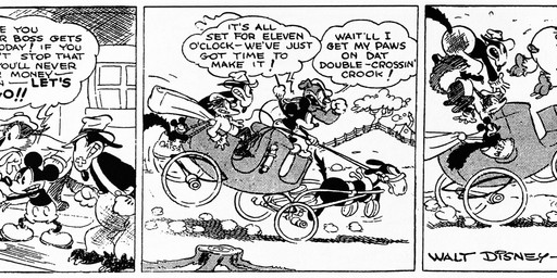 ambiguous_gender anthro bandage bottomwear carriage clothed clothing cuff_(restraint) dialogue feral footwear fur gloves group gun handcuffs handgun handwear hat headgear headwear male metal_cuffs open_mouth pants quadruped ranged_weapon restraints revolver rifle shoes smoking smoking_pipe standing tail teeth text weapon earl_duvall floyd_gottfredson disney public_domain butch_(mickey_mouse) mickey_mouse sheriff_bill_goat bulldog canid canine canis domestic_dog equid equine horse mammal mastiff molosser mouse murid murine mustelid musteline rodent true_musteline weasel 1930 20th_century absurd_res ancient_art black_and_white comic dated english_text hi_res long_image monochrome signature wide_image