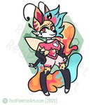 anthro chibi female honeycomb merchandise solo redpalette helluva_boss mythology queen_bee-lzebub_(helluva_boss) canid canid_demon canine demon hellhound mammal mythological_canine mythological_creature 1:1 hi_res