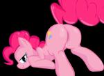 alpha_channel anus ass_up blue_eyes bodily_fluids butt cum cutie_mark earth_pony equid equine female feral friendship_is_magic fur genital_fluids genitals hair hasbro hi_res horse looking_at_viewer looking_back mammal my_little_pony pink_body pink_fur pink_hair pinkie_pie_(mlp) pony presenting presenting_hindquarters pussy raised_tail simple_background smile smirk solo swfpony tail transparent_background