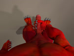 3_toes 5_fingers abs anthro balls barefoot biceps big_balls big_muscles big_penis biped claws erection faceless_character faceless_male feet fingers first_person_view foreskin genitals grey_background humanoid_genitalia humanoid_penis male male_pov masturbation masturbation_pov muscular muscular_anthro muscular_male partially_retracted_foreskin penile penile_masturbation penis pose red_body red_skin shadow simple_background solo standing toe_claws toes reaver2kl4u reaver demon 2013 3d_(artwork) 3d_animation 4:3 animated digital_media_(artwork) flash_conversion loop no_sound short_playtime webm