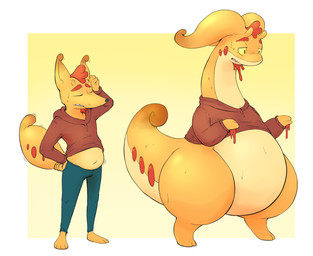 antennae_(anatomy) antennae_growth anthro barefoot body_size_growth border bottomwear clothing eyes_closed featureless_crotch feet growth hoodie male open_mouth pants pear-shaped_figure red_clothing red_hoodie red_topwear simple_background size_transformation snout solo species_transformation standing tail topwear transformation white_border wide_hips yellow_background yellow_sclera subakitsu nintendo pokemon fauv_(fauvfox) canid generation_6_pokemon goodra mammal pokemon_(species) 2019 digital_media_(artwork)