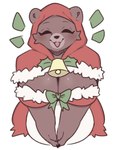 anotherbearsimp anthro bear biped blush breasts brown_body brown_fur cleavage clothed clothing eyes_closed female fur hi_res mama_mellow_(anotherbearsimp) mammal open_mouth smile solo