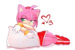 anthro boots clothing female footwear fur hair pillow pink_body pink_fur pink_hair shoes solo vtalna1 sega sonic_the_hedgehog_(series) amy_rose eulipotyphlan hedgehog mammal absurd_res hi_res