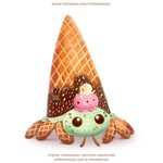 ambiguous_gender beady_eyes brown_eyes candy chocolate dessert feral food ice_cream ice_cream_cone simple_background solo sprinkles text white_background piper_thibodeau arthropod crustacean food_creature hermit_crab ice_cream_creature malacostracan marine 1:1 digital_media_(artwork) digital_painting_(artwork) english_text url