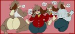 4_fingers anthro belly big_butt blush bodily_fluids brown_body brown_fur brown_hair bulge butt eyes_closed fingers flustered freckles fur hair looking_at_viewer male messy_hair overweight overweight_anthro overweight_male pawpads simple_background smile solo sweat sweatdrop tail tail_motion tailwag tan_body tan_fur text thick_thighs wide_hips inky_entropy animal_crossing nintendo digby_(animal_crossing) canid canine canis domestic_dog mammal shih_tzu toy_dog 2025 english_text hi_res multiple_images