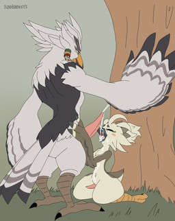 adult_on_child adult_on_young age_difference animal_genitalia animal_penis anthro bodily_fluids cetacean_genitalia cetacean_penis cum cum_drip cum_in_mouth cum_inside cum_on_face cumshot dripping duo ejaculation erection eyes_closed feet fellatio genital_fluids genitals grass kneeling male male/male nude older_male older_on_young open_mouth oral outside penile penis plant sex talons tapering_penis toes tree young younger_male b00b00keys nintendo the_legend_of_zelda teba_(tloz) tulin_(tloz) avian rito flat_colors full-length_portrait hi_res portrait incest_(lore)