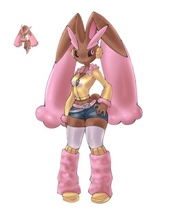 anthro breasts clothing female female_anthro pokemorph simple_background small_waist solo standing streetwear white_background wide_hips astrodraws nintendo pokemon generation_4_pokemon lagomorph lopunny mammal pokemon_(species) shiny_pokemon 4:5 absurd_res hi_res
