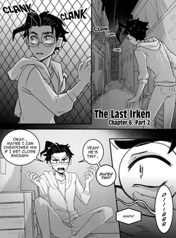 aged_up ahoge black_hair clothed clothing dialogue eyewear fence glasses hair hoodie human_only male not_furry raining round_glasses sitting solo speech_bubble text topwear inimoose invader_zim nickelodeon dib_membrane human mammal comic digital_media_(artwork) english_text hi_res monochrome