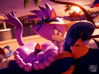 5_toes anthro blue_body duo feet female foot_fetish foot_play footjob genitals male outside penile penis purple_body sex soles toes milkmeister3d sega sonic_the_hedgehog_(series) blaze_the_cat sonic_the_hedgehog domestic_cat eulipotyphlan felid feline felis hedgehog mammal 3d_(artwork) 4:3 absurd_res digital_media_(artwork) hi_res