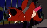 all_fours anal anal_penetration anal_tugging anthro anus balls cage doggystyle duo faceless_character faceless_male female female_penetrated feral from_behind_position genitals hand_on_another's_hip hand_on_hip hip_grab looking_away male male/female male_penetrating male_penetrating_female open_mouth penetration penile penile_penetration penis penis_in_ass rear_view sex standing stretched_anus tail teeth three-quarter_view tight_fit vulva young anonymous_artist jungledyret_hugo rita_(jungledyret) canid canine fox haplorhine mammal monkey primate 2d_animation animated frame_by_frame short_playtime