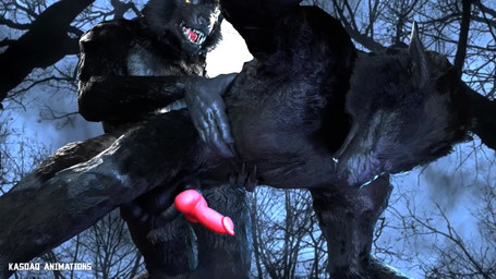 all_fours anal anal_penetration animal_genitalia animal_penis anthro anthro_on_anthro anthro_penetrated anthro_penetrating anthro_penetrating_anthro ball_slap balls balls_touching bent_over big_balls big_penis black_balls black_body black_claws black_fur black_nose black_sclera bouncing_balls bouncing_penis canine_genitalia canine_penis claws duo erection fangs finger_claws from_behind_position full_moon fur genitals grunting hip_grab intraspecies knot male male/male male_penetrated male_penetrating male_penetrating_male moan moon muscular muscular_anthro muscular_bottom muscular_male muscular_on_muscular muscular_top nude outside outside_sex penetration penile penile_penetration penis penis_in_ass pink_penis plant red_penis sex sharp_teeth slap sound_effects teeth thrusting tree yellow_eyes kasdaq sound_warning roroboros_(va) bethesda_game_studios microsoft mythology skyrim the_elder_scrolls skyrim_werewolf canid canine canis mammal mythological_canine mythological_creature werecanid werecanine werecreature werewolf wolf 16:9 2022 3d_(artwork) 3d_animation animated blender_(artwork) digital_media_(artwork) hi_res high_framerate huge_filesize loop short_playtime sound video widescreen