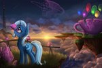 balloon blue_body blue_fur container cup female feral fur grass horn inflatable outside plant solo tea_cup atlas-66 friendship_is_magic hasbro my_little_pony mythology trixie_(mlp) equid equine mammal mythological_creature mythological_equine unicorn hi_res