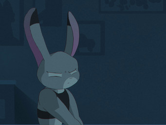 angry clothing detailed_background female fur grey_body grey_fur gun night purple_eyes ranged_weapon solo topwear walking weapon zuea disney zootopia judy_hopps 2d_animation animated cel_shading clip_studio_paint_(artwork) digital_media_(artwork) shaded short_playtime video
