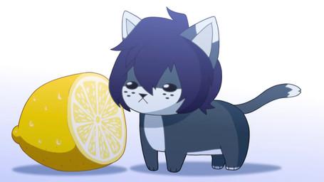 :< beady_eyes blue_body blue_fur daww feral feralized food freckled_face freckles fruit fur humor lemon licking male plant solo sour_face tongue toony eipril sound_warning thour_(meme) rouen_(eipril) domestic_cat felid feline felis mammal 16:9 animated hi_res meme short_playtime sound video widescreen