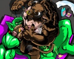 anal anal_penetration balls biceps big_muscles brown_fur collar cum cum_in_ass cum_inside cumshot dog_tags dripping facial_piercing fur gay green_eyes green_skin humanoid_penis interspecies leaking licking looking_at_viewer male minotaur muscles nipple_piercing nipple_pinch nipples nose_piercing nose_ring nude oral orc orgasm pecs penetration penis piercing pose precum red_eyes scales sex tomcat_(artist) tongue trassk vein
Rating: Explicit
Score: 2
User: unforget
Date: February 05, 2014