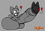 almost_fully_inside anthro balls big_balls big_penis black_body black_fur cannonball_prey cock_vore digital_media_(artwork) domestic_cat duo feet_first felid feline felis flipnote_studio_(artwork) fur fuzz_the_cat genitals grey_body grey_fur hi_res huge_balls huge_penis hyper hyper_balls hyper_genitalia hyper_penis male male/male mammal no_pupils opposite_(jzork) penile penis reaper_the_cat_(opposites) red_eyes the_june_archive_and_restoration_project unowo vore white_eyes