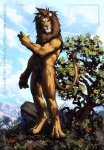 anthro flaccid foreskin genitals male nude partially_retracted_foreskin penis scar solo tail dasaod negy felid lion mammal pantherine source_request