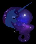 blue_body blue_hair blue_horn eyelashes eyes_closed female feral hair horn purple_hair side_view simple_background solo sparkles sparkling_hair transparent_background milk-jug friendship_is_magic hasbro my_little_pony mythology princess_luna_(mlp) equid equine mammal mythological_creature mythological_equine unicorn alpha_channel