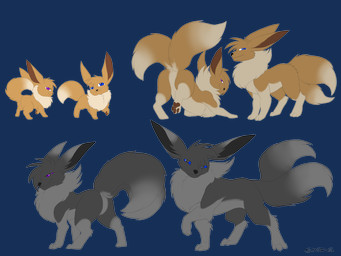 2_tails black_body black_eyes black_fur blue_eyes blue_sclera evolution female feral fur grey_body grey_fur grey_tail leg_markings male male/female markings multi_tail multicolored_body multicolored_fur pawpads presenting purple_eyes purple_sclera simple_background socks_(marking) tail three_frame_image three_frame_sequence transparent_background two_tone_body two_tone_fur syntex fakemon nintendo pokemon eliza_(darkeeveeon) tyro_(darkeeveeon) canid canine eevee generation_1_pokemon mammal pokemon_(species) 2016 4:3 alpha_channel hi_res sequence signature